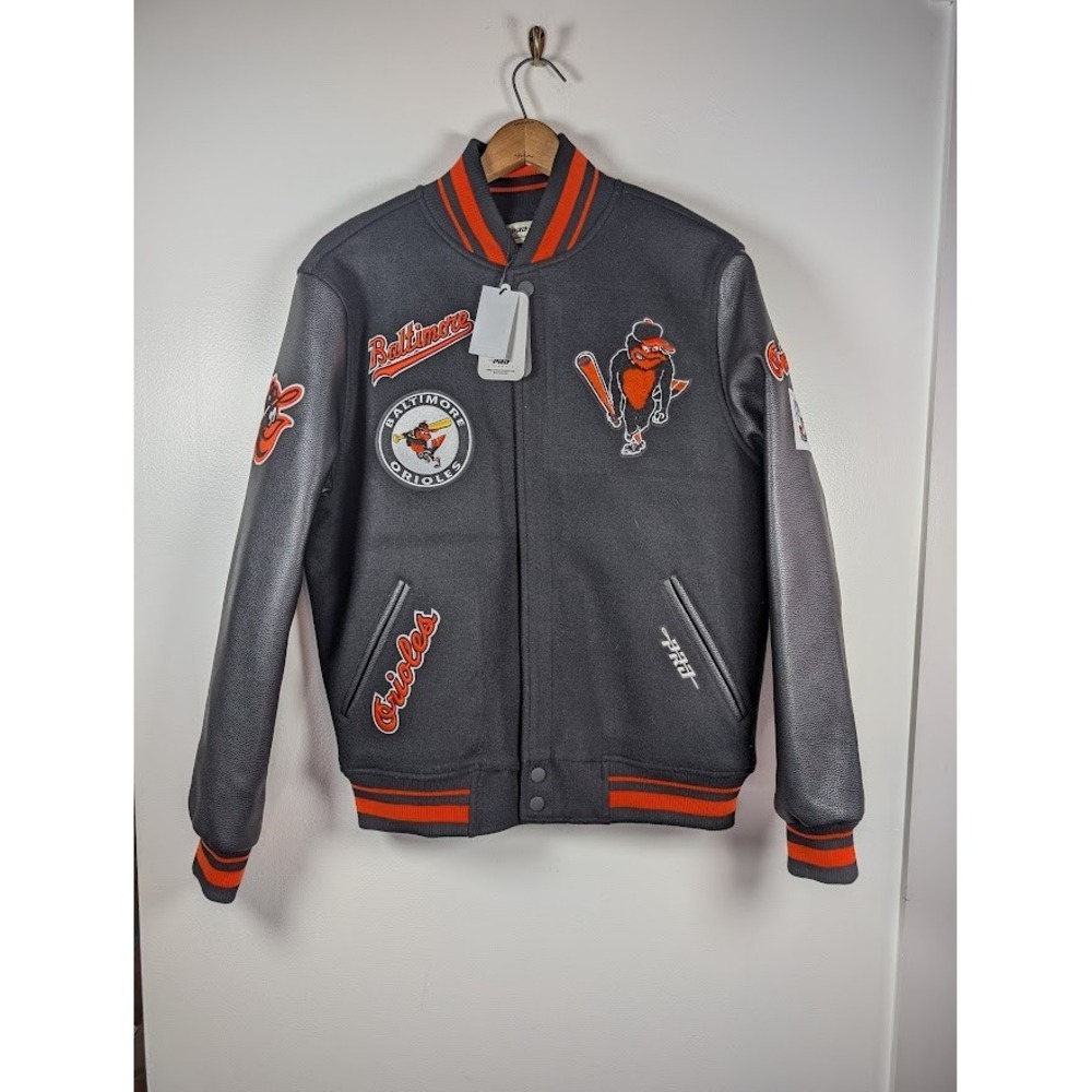 Baltimore Orioles Varsity Jacket Size Medium Bomber Pro Standard MSRP $250 NEW‎